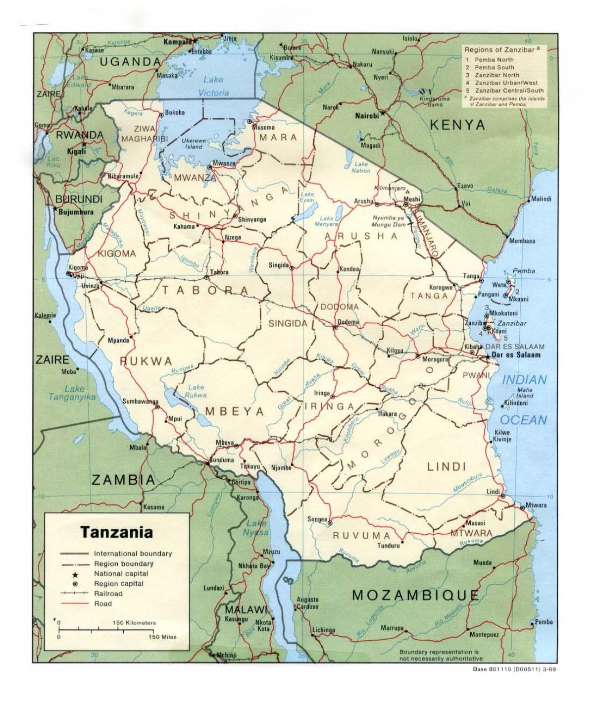 Map of historical sites in tanzania
