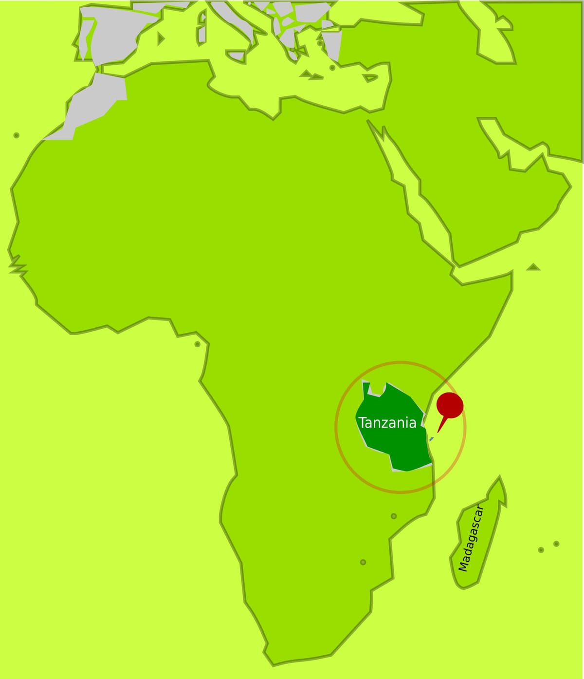 Map of mafia island tanzania