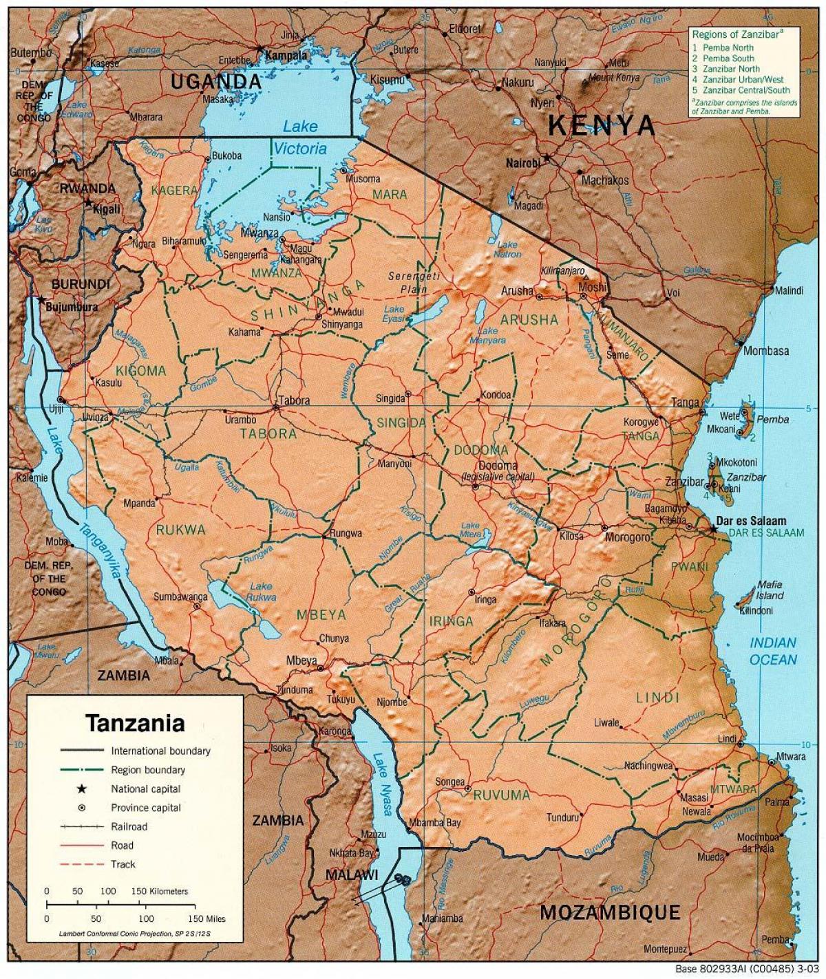 Map Of East Africa Showing Historical Sites China Map Tourist   Map Of Historical Sites In Tanzania 