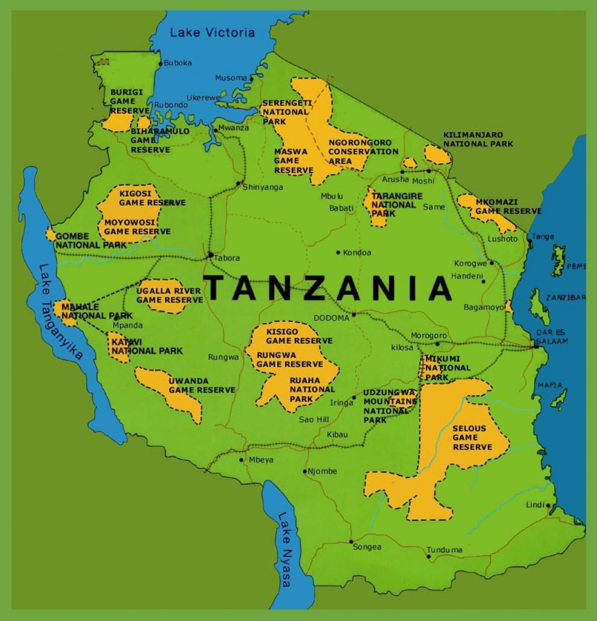 a map of tanzania