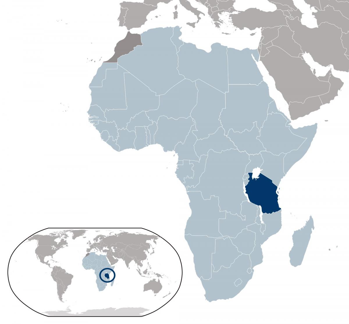 tanzania location map