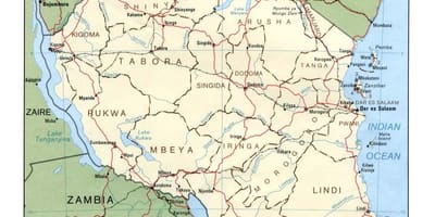 Map of historical sites in tanzania