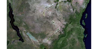 Map of satellite tanzania