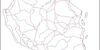 Blank map of tanzania