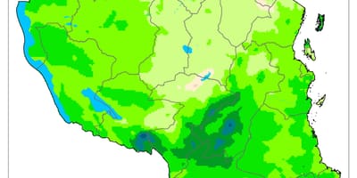Map of tanzania climate