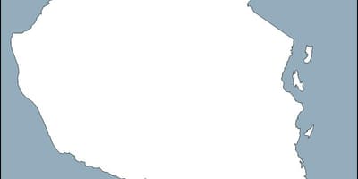 Map of tanzania outline