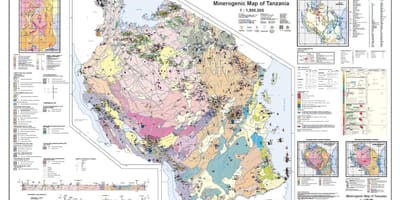 Geology and mineral map of tanzania